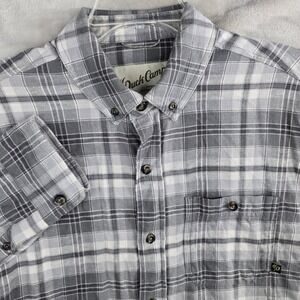 Duck Camp Mens Plaid Flannel Button Down Shirt Premium Outdoor Goods Size Medium